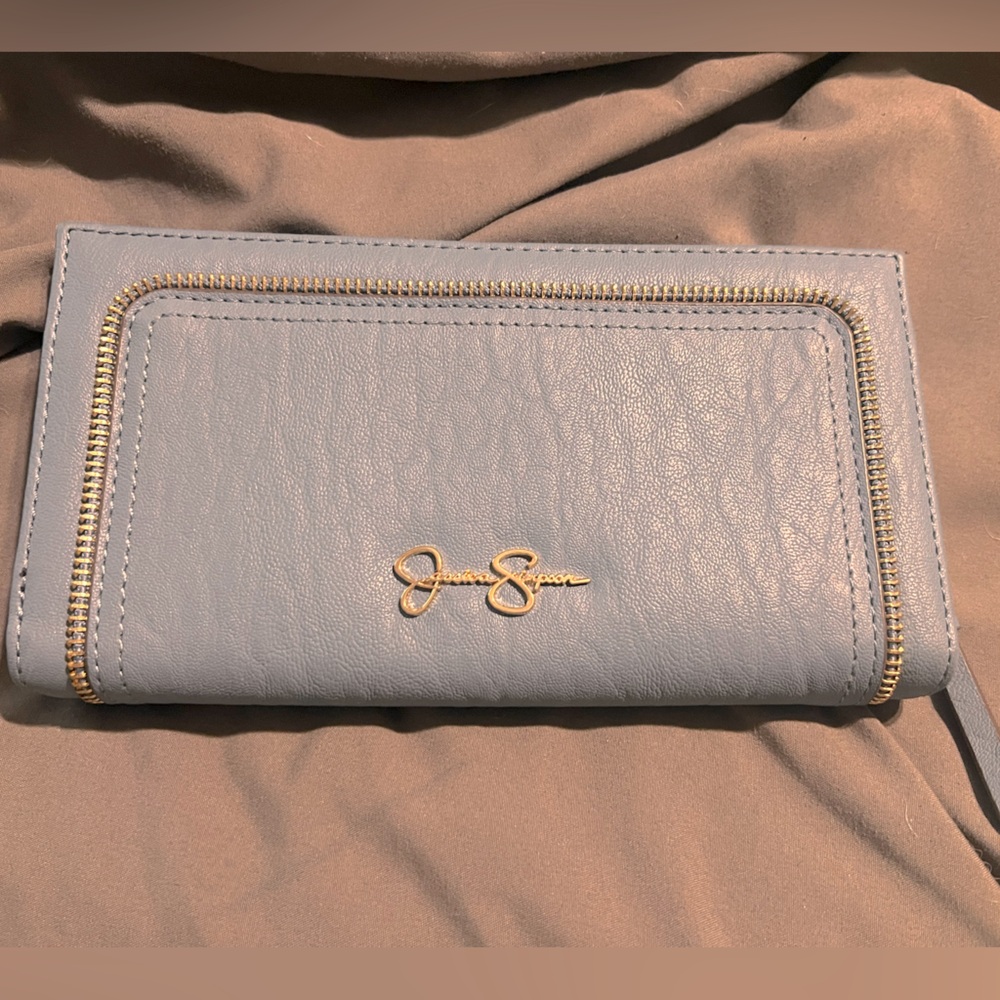 Jessica Simpson robin egg blue wallet